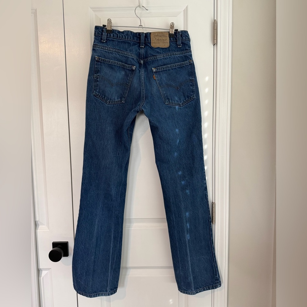 Vintage Levi’s Orange Tab 70’s 20517 0217 Denim Jeans Dark Wash Size 32 X 34 - Picture 5 of 14